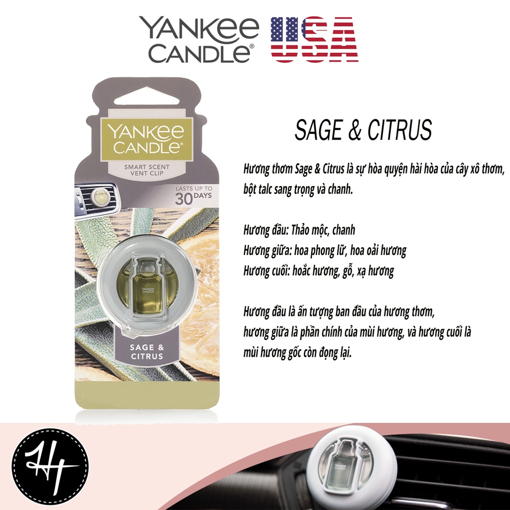 KẸP THƠM XE Ô TÔ YANKEE CANDLE | BigBuy360 - bigbuy360.vn