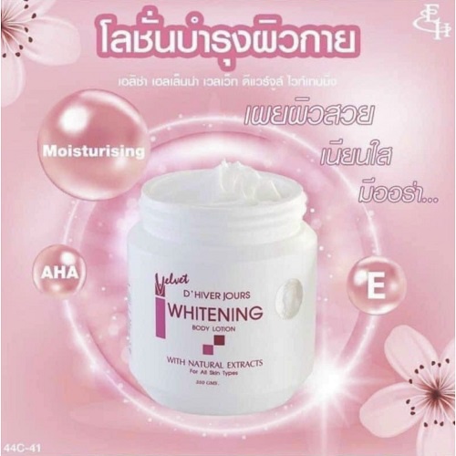 Kem dưỡng trắng da Velvet thái lan 350g Velvet D'HIVER JOURS WHITENING BODY LOTION