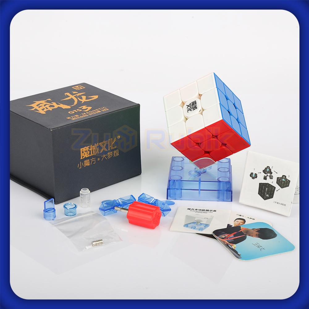 Rubik 3x3 Moyu GTS 3M 3x3 Stickerless phiên bản từ tính mạnh - Đồ Chơi Trí Tuệ- Zyo Rubik