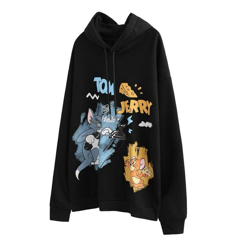 [Mã FAXANH1505 giảm 10K đơn 50K] ÁO HOODIE HỌA TIẾT HOAT HÌNH TOM AND JERRY SIÊU CUTE , CHẤT NỈ NGOẠI MỀM MỊN ZK | BigBuy360 - bigbuy360.vn