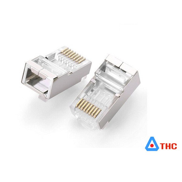 Túi hạt mạng cho dây CAT6 bọc inox (10 chiếc) NW111 bọc kim loại cho cáp cat6, cat7 Ugreen 20333