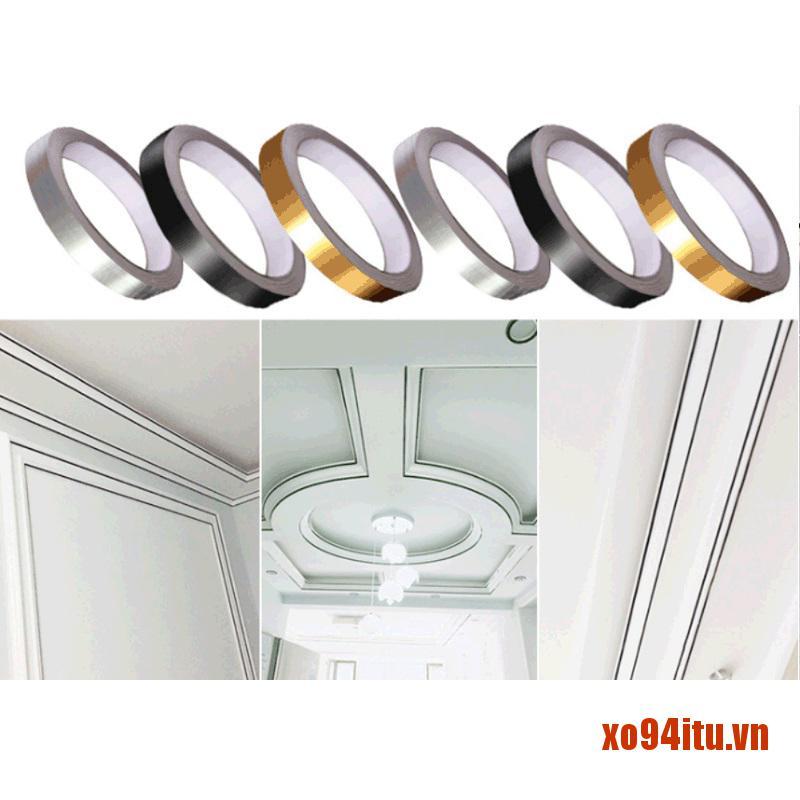 Cuộn 50m Băng Keo Màu Vàng Hồng Dùng Trang Trí Thủ Công