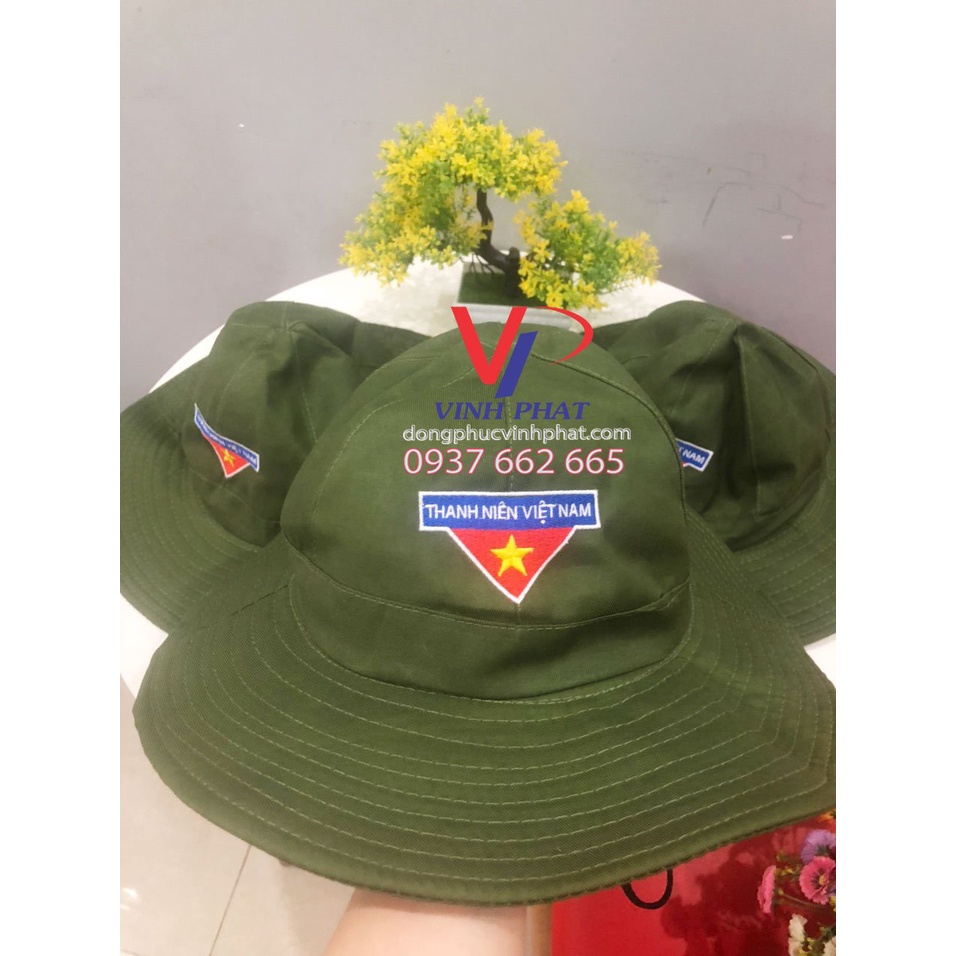 Mũ Nón Tai Bèo Thanh Niên Việt Nam Logo Thêu Nón Tai Bèo Tình Nguyện Giá Rẻ