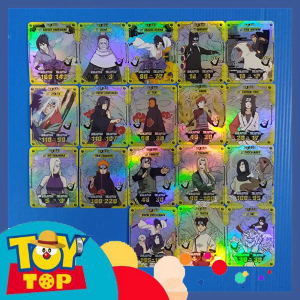 Thẻ bài Toonies Naruto Shippuden thẻ nhân vật 2nd cũ không seal : 2