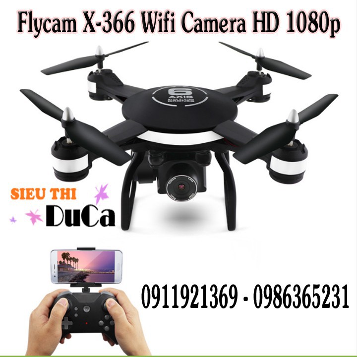 Flycam X-366 Wifi Camera HD 1080P Mới Shop Đồ Chơi