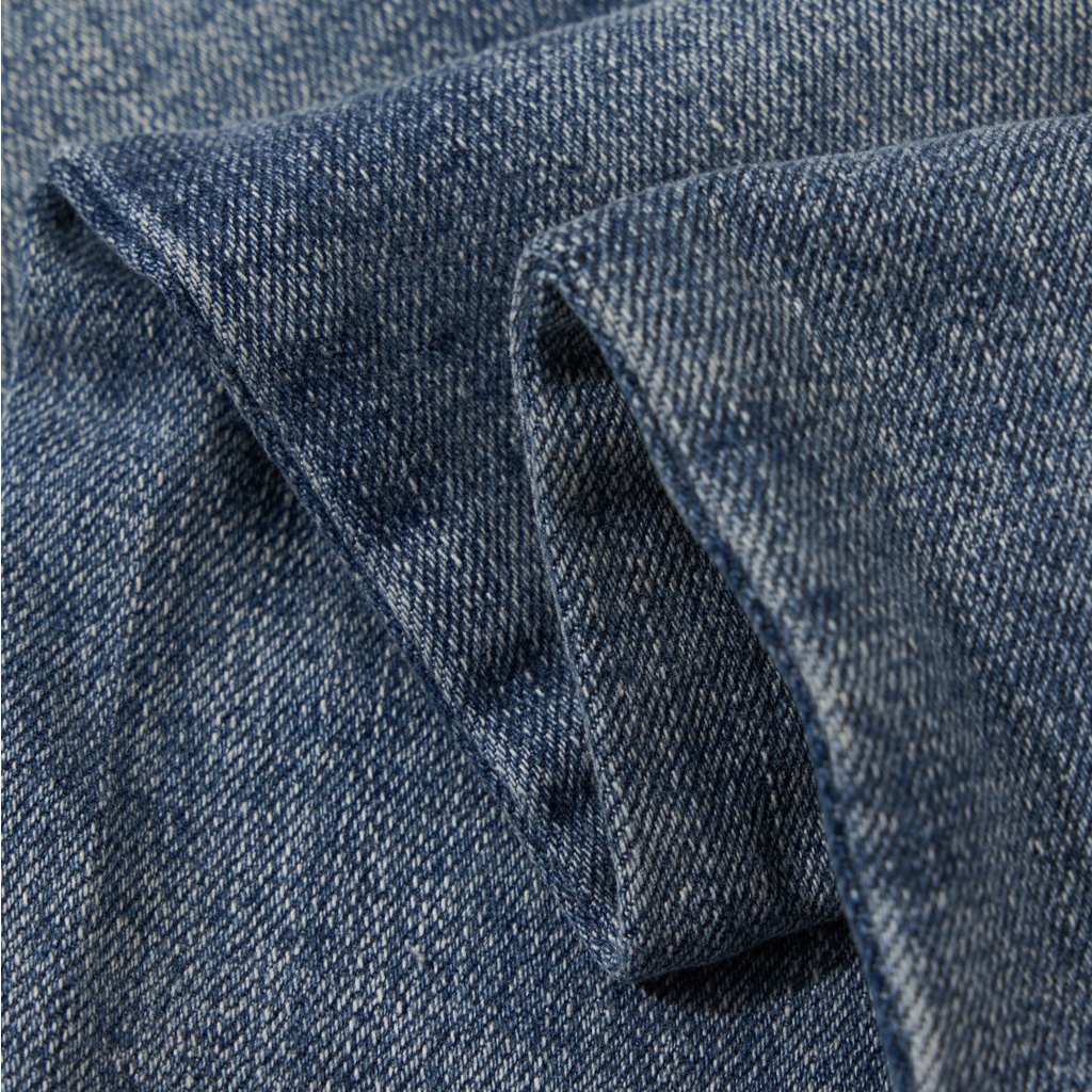 Quần Jean Nam Xanh ATINO Chất Liệu Jean Pha Spandex Form Slim-Fit QJ1.1032