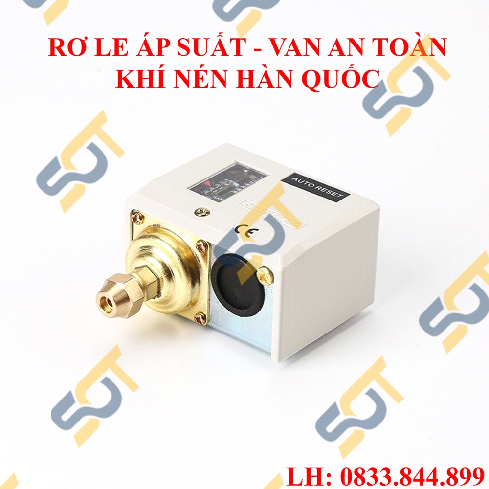 Rơ le áp suất, rơ le van an toàn máy khí nén Hàn Quốc