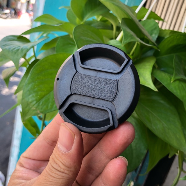 Nắp Đậy Ống Kính (Lens Cap) - Không Chữ - Loại Bấm Trong - Full Size