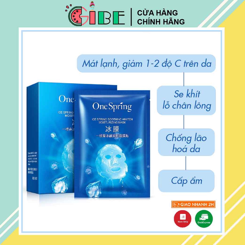 Mặt nạ lạnh Ice Spring Soothing Whiten Moisturizing Mask cấp ẩm làm dịu da