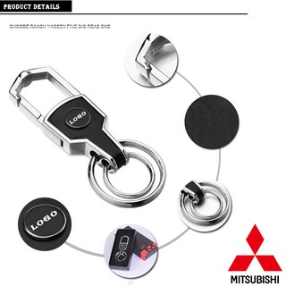 【Có hàng sẵn】Mitsubishi Móc Khóa Ô Tô Logo Xe Hơi Xe Máy Tô Cao Cấp JOBON Chống Xước Không Gỉ