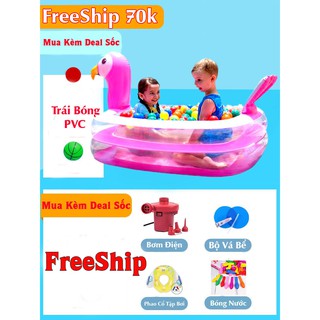 (FREESHIP) BỂ BƠI SIZE TO 1M7 HÌNH CON THÚ SIÊU DỄ THƯƠNG, SIÊU DÀY - CHỐNG TRƯỢT