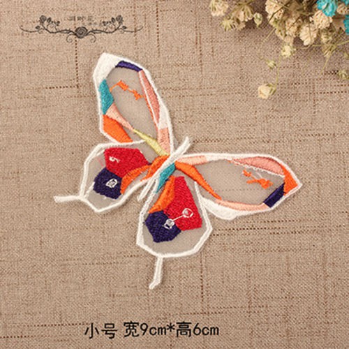 Bộ 3 sticker ủi thêu hình bướm