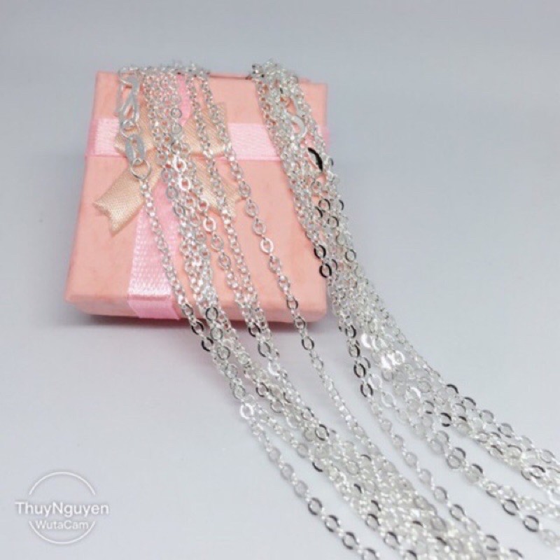 DÂY CHUYỀN CHỮ O CHUẨN BẠC TA NGUYÊN CHẤT- KÈM VIDEO THẬT