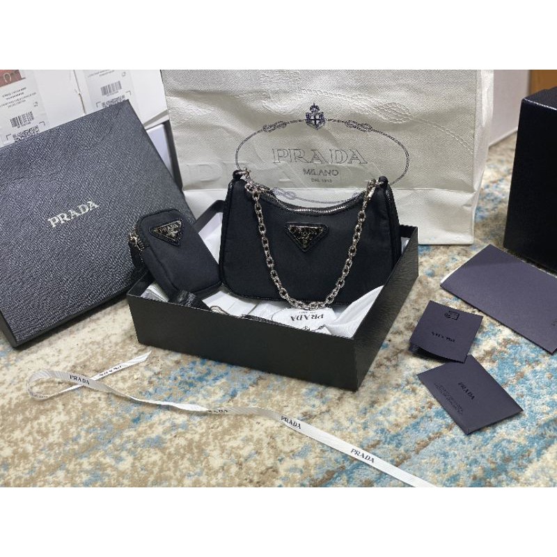 Túi xách nữ thời trang Prada multi mini sz18cm chuẩn phom fullbox hãng