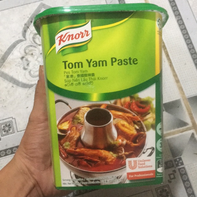 Súp nền lẩu thái Knorr Tom Yam Paste hũ 1,5kg