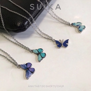 (CÓ ẢNH THẬT) Dây Chuyền, Vòng Cổ Nữ Bướm Inox Không Gỉ Suika.Acc