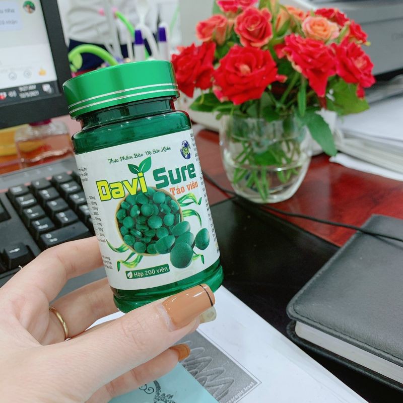 Combor 5 hộp Tảo xoắn spirulina dạng viên Davi Super