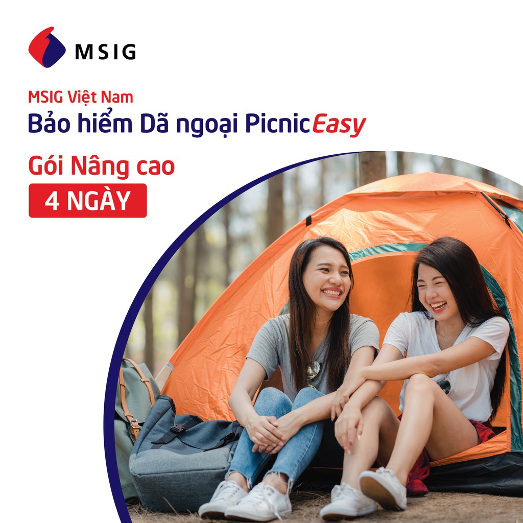 Bảo hiểm dã ngoại MSIG PicnicEasy - Gói nâng cao - 4 ngày