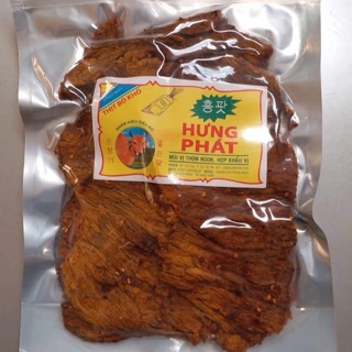[100% THỊT BÒ THẬT] KHÔ BÒ MIẾNG HƯNG PHÁT 500G - THƯƠNG HIỆU GIA ĐÌNH CÓ CHI NHÁNH SẢN XUẤT TẠI MỸ