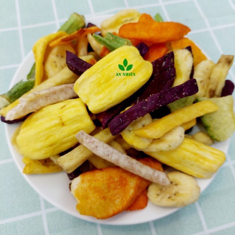 Thập cẩm sấy - trái cây sấy Hũ 500gram ( Loại ít chuối )