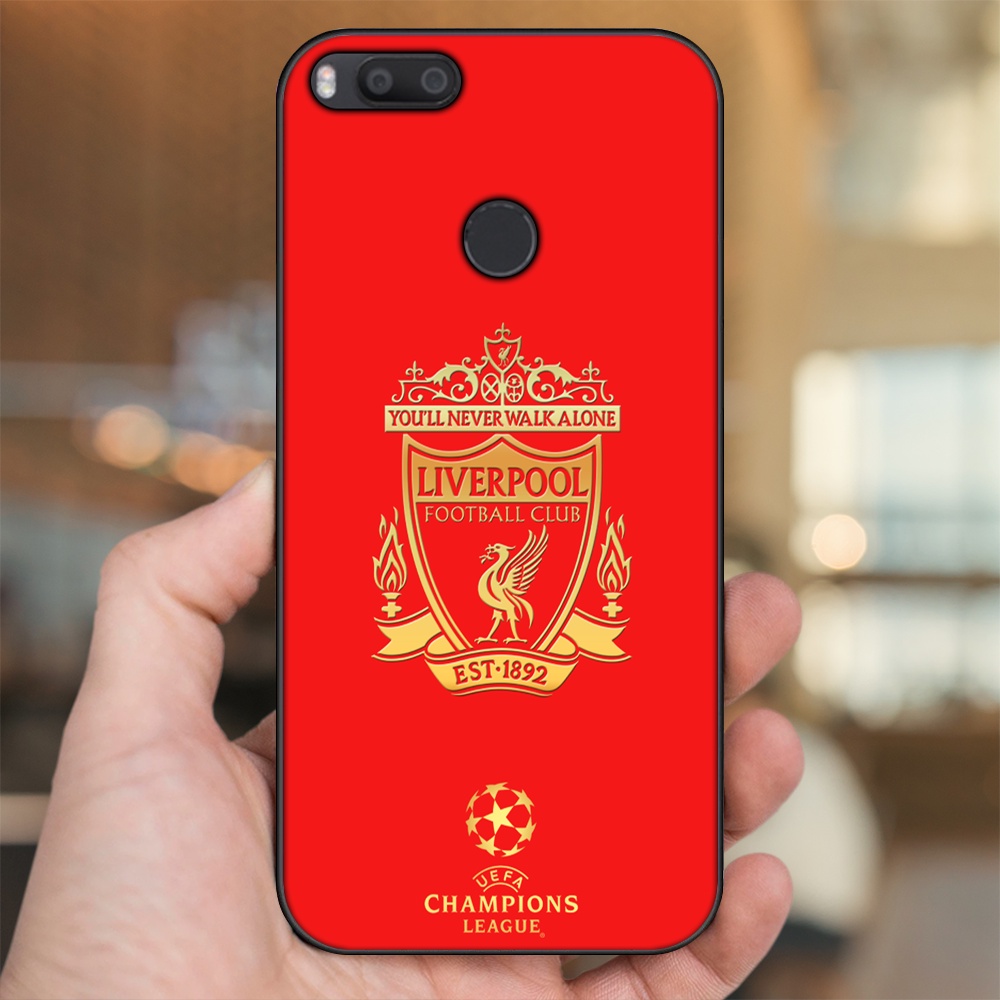 Ốp lưng Xiaomi Mi A1, Mi 5X viền đen in hình Liverpool FC