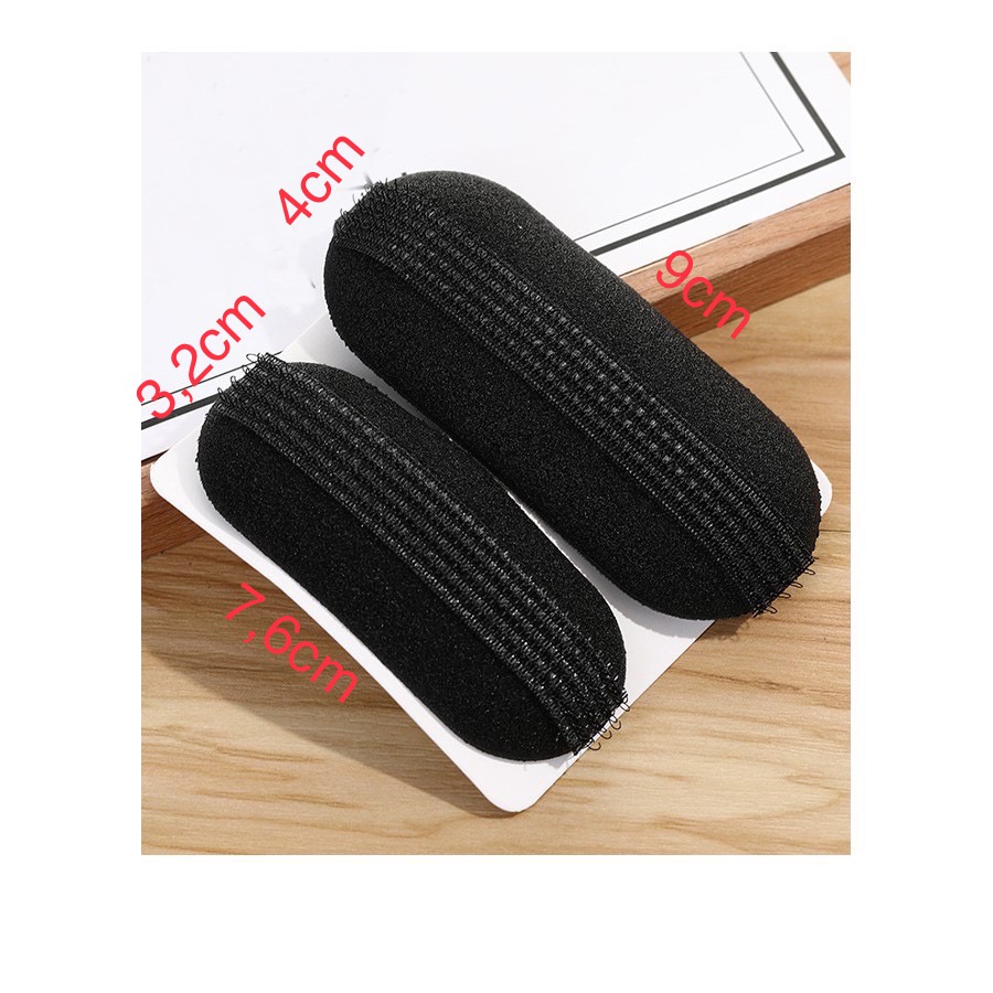 Set 2 kẹp độn phồng mái, độn dày tóc