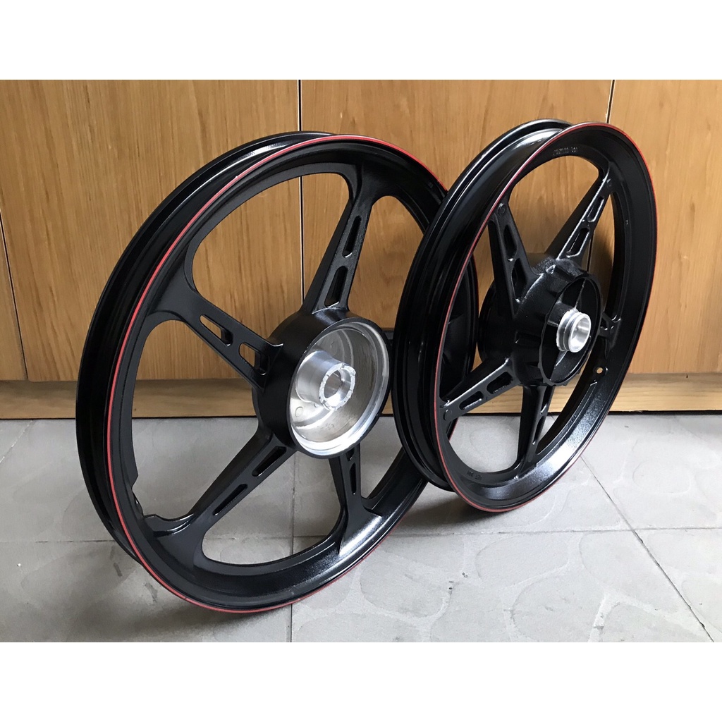 MÂM VÀNH ĐÚC 5 CÂY LỚN CHỈ ĐỎ ZIN YAMAHA SIRIUS JUPIPTER TAURUS ĐÙM GẮN ZIN THEO XE KHÔNG CHẾ CHÁO