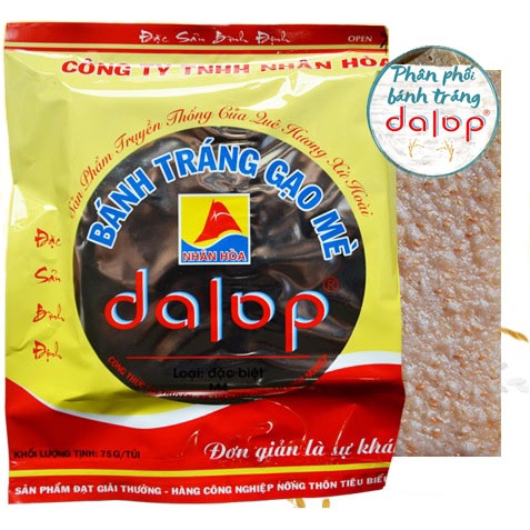Bánh tráng gạo mè dalop