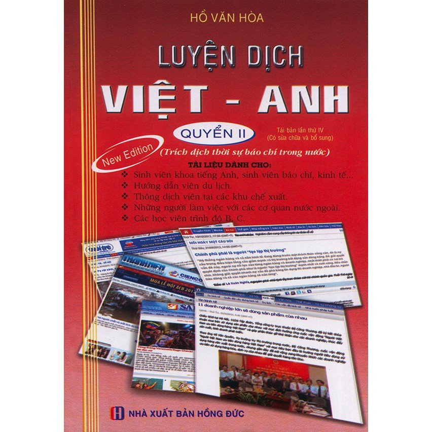 Sách - Luyện dịch Việt - Anh (Hồ Văn Hoà) tập 2