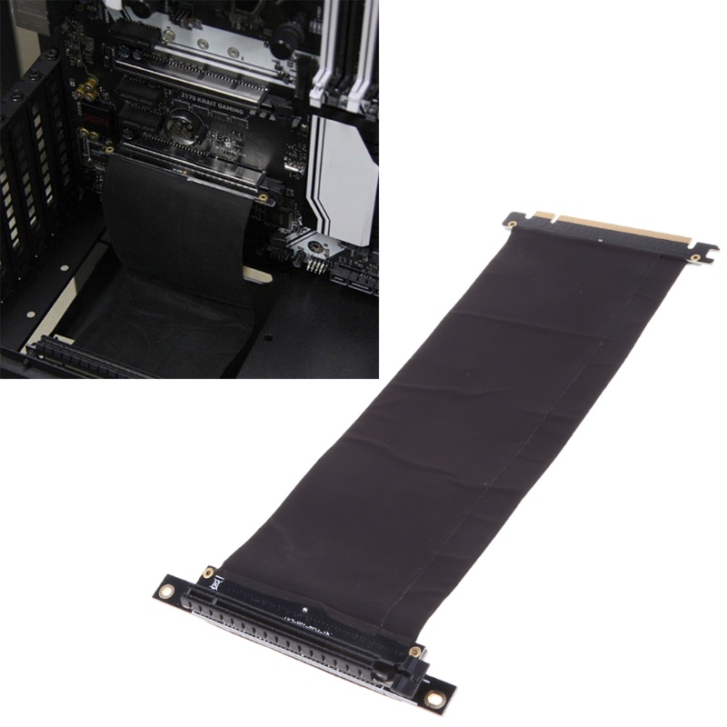 Card Mở Rộng PCIe3.0 16X Sang 16X Góc 90 Độ Linh Hoạt Tiện Dụng Chất Lượng Cao Thẻ