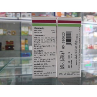Efticol 10ml nước muối