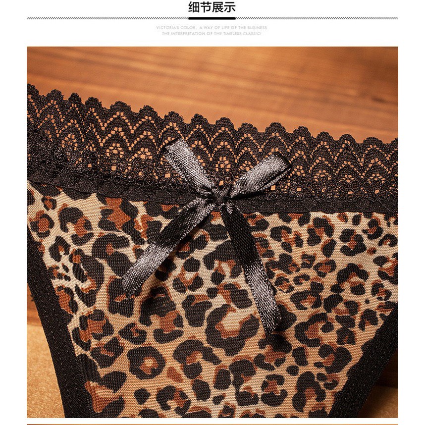 Quần Lót Lọt Khe - Quần Lót Ren Nữ Lọt Khe họa tiết hổ báo sexy quyến rũ mã 2227