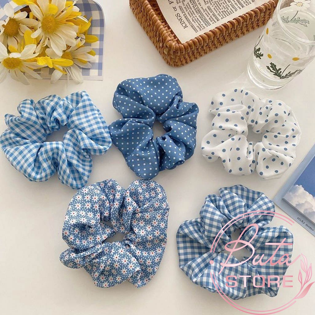 Dây Buộc Tóc Scrunchies Hàn Quốc Nhẹ Nhàng Sang Trong Buta Sr04