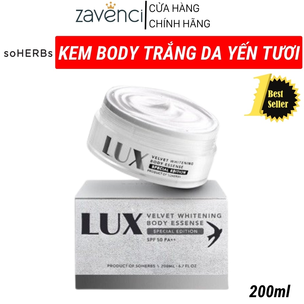 Kem Trắng Da TDY11234 LUX SOHERB Kích Trắng Tinh Chất Yến Tươi (200ml)