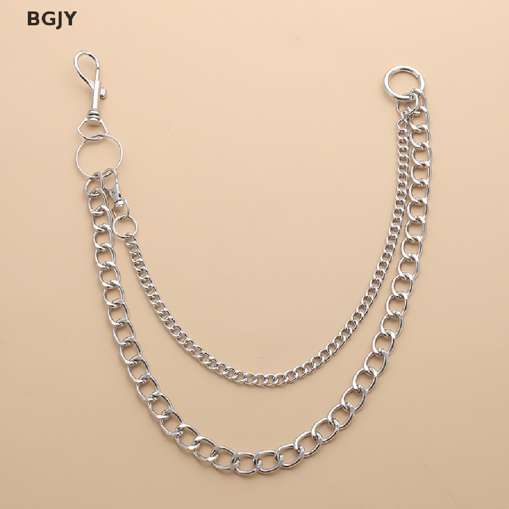 Dây Xích Hai Lớp Đeo Thắt Lưng Quần Jean Phong Cách Punk Hip Hop Mới