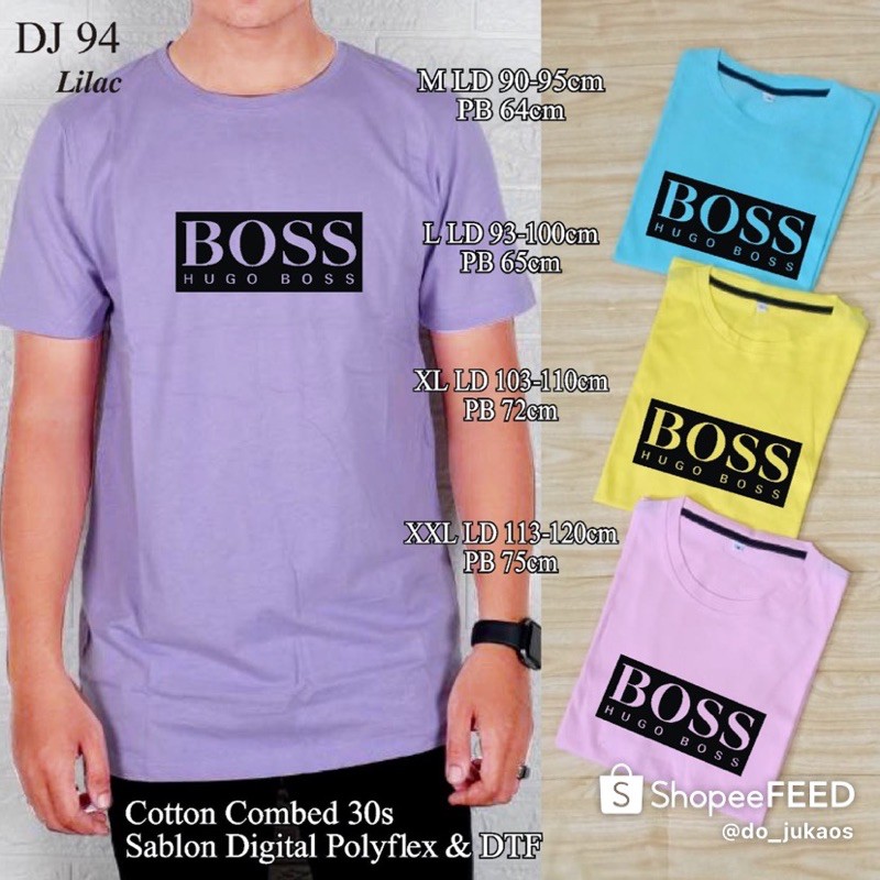 Áo Thun Trơn In Chữ Hugo Boss Motif Dj 08 Thời Trang Cho Nam