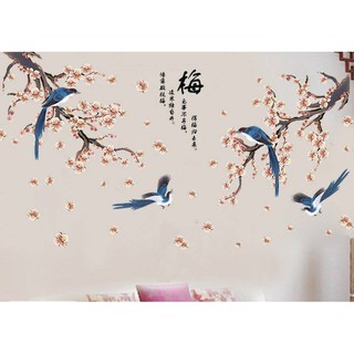 Decal dán tường Cành hoa đào  - Tết 05