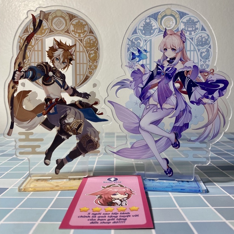 Mô Hình Standee Acrylic Mica Nhân Vật Genshin Impact Characters