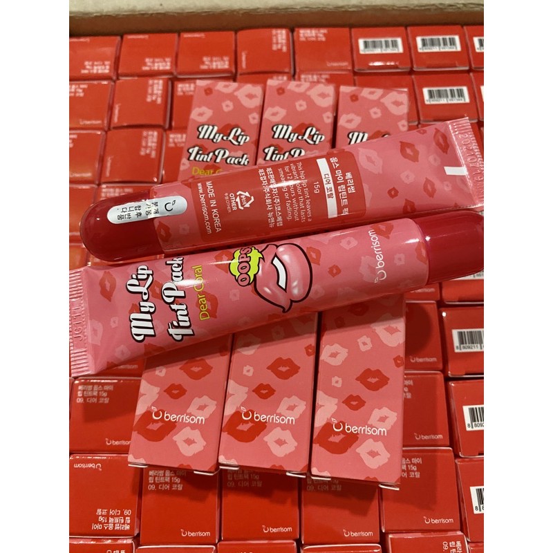 Son xăm My Lip Tint Pack - Berrisom Màu Dear Coral