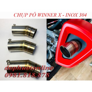 Chụp ống Pô Winner X - Chụp đuôi pô Inox304 <DPOL>