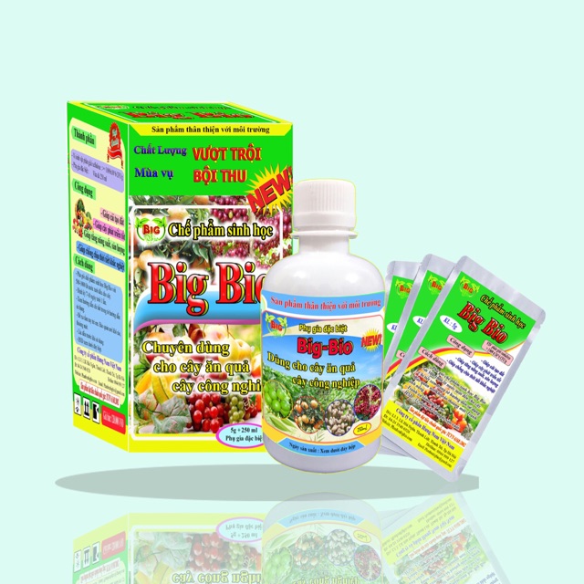 Phân bón lá hữu cơ cao cấp Big-Bio cho cây ăn quả cây công nghiệp chai 250ml dung dịch thuỷ canh