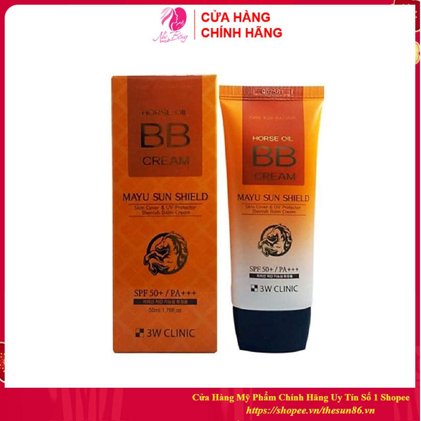 [Hàng Nhập Khẩu] Kem nền trang điểm - Kem trang điểm ngăn ngừa lão hoa tinh chất dầu ngựa 3W Clinic 70ml