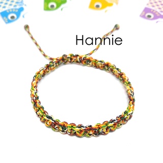 🍀 (Đen/Xanh) Vòng chỉ ngũ sắc kim tuyến may mắn dây rút - Vòng đeo tay nam nữ handmade đơn giản