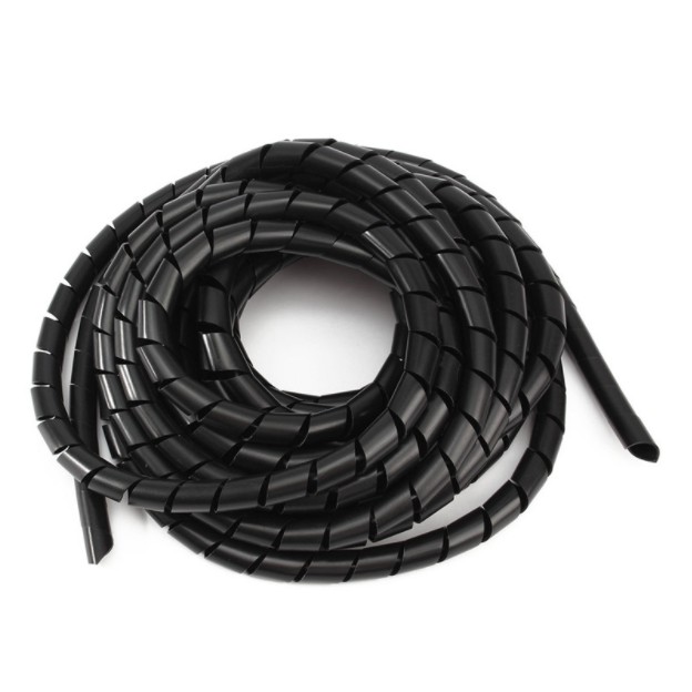 (Size Lớn) Lẻ 1 mét ống xoắn quấn dây điện (trắng)