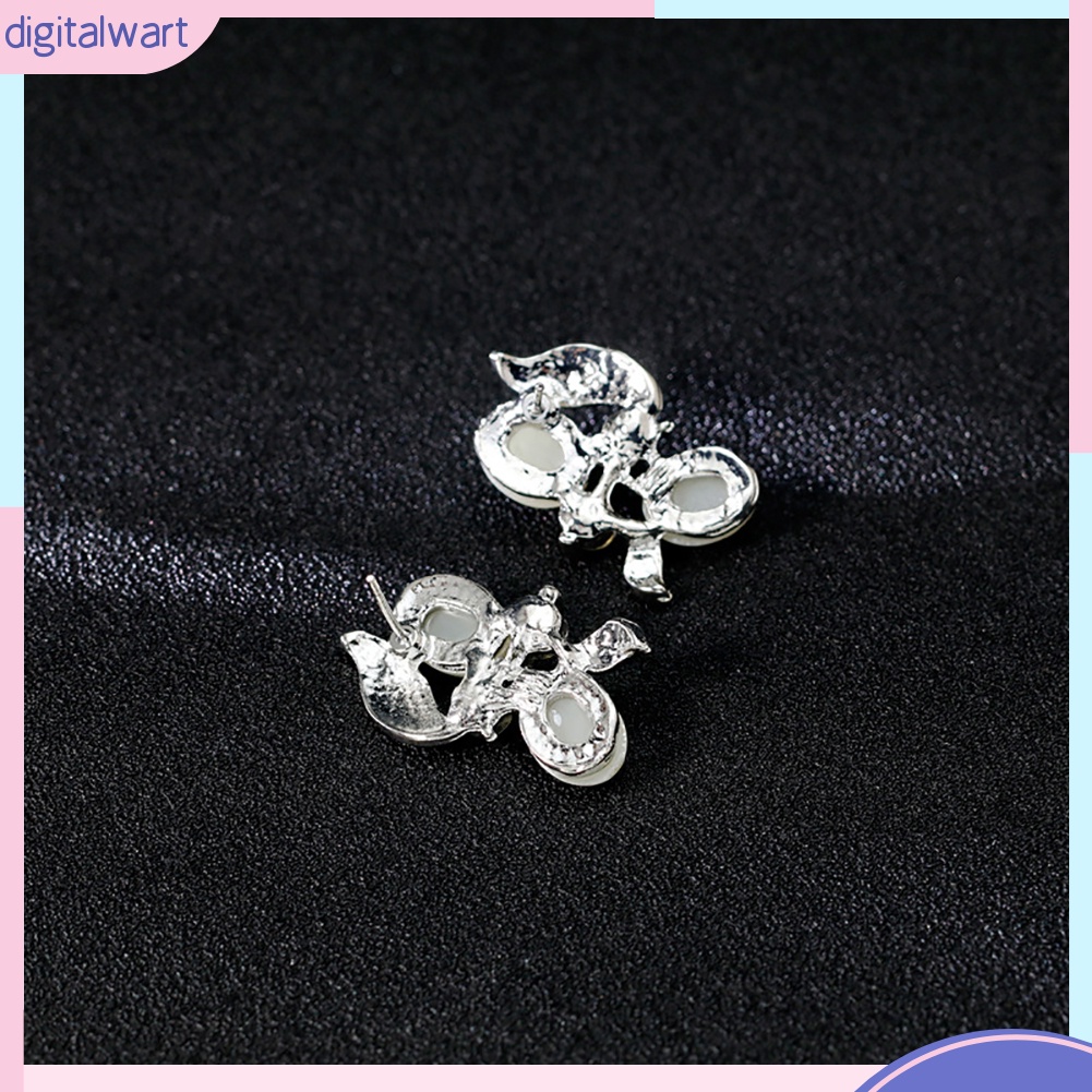 Bộ Vòng cổ + Bông Tai Đính Đá &amp; Ngọc Trai Giả Thời Trang Cho Nữ