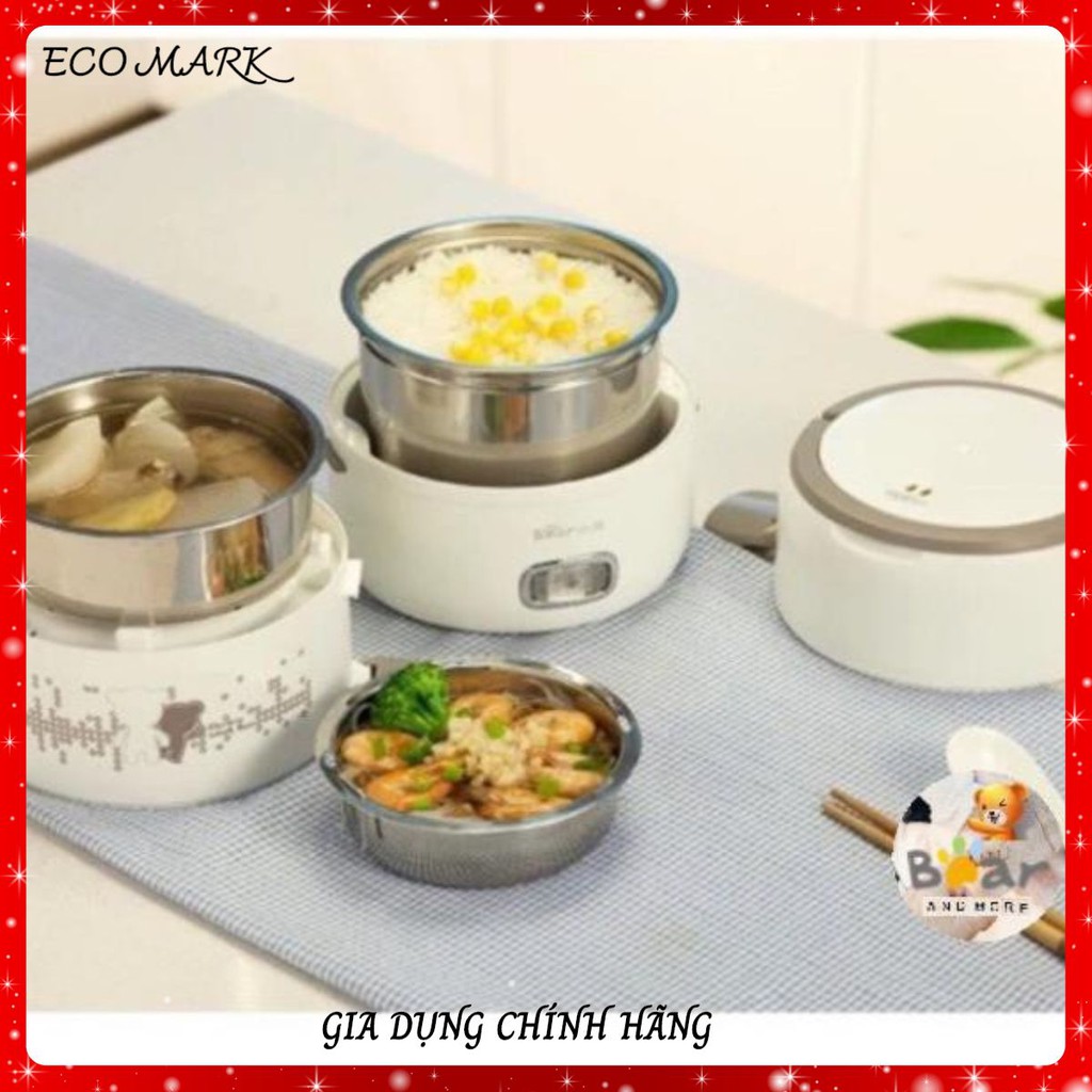 Hộp cơm cắm điện Bear DFH-S2358 hâm nóng 3 tầng, inox 304, sử dụng cho văn phòng, độ bền cao | BigBuy360 - bigbuy360.vn