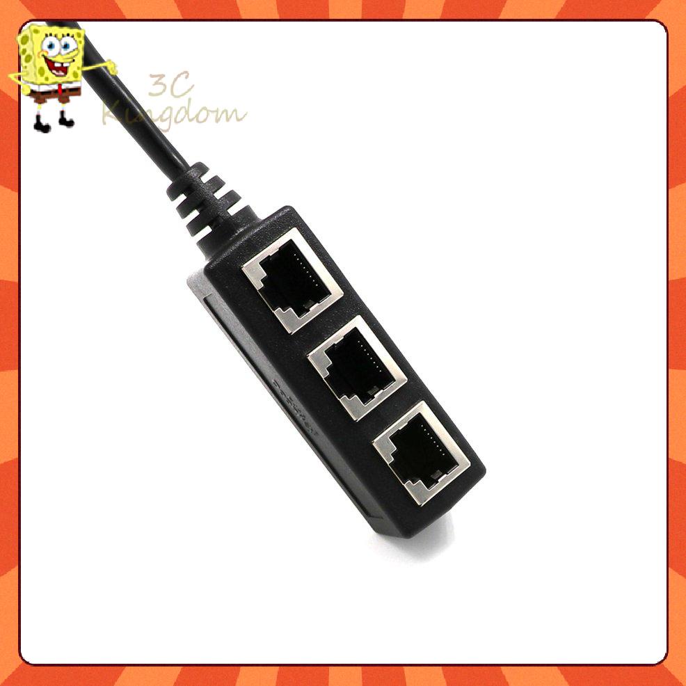 Cáp Chia Cổng Mạng Lan Rj45 1 Male Sang 2 / 3 Female | BigBuy360 - bigbuy360.vn