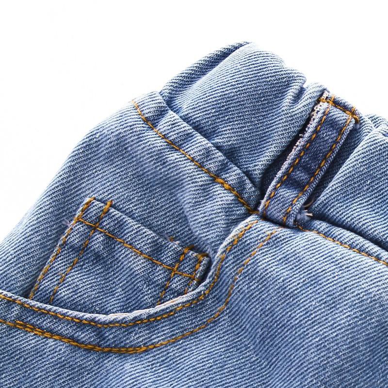 Quần Dài Denim Lưng Cao Cho Bé Trai