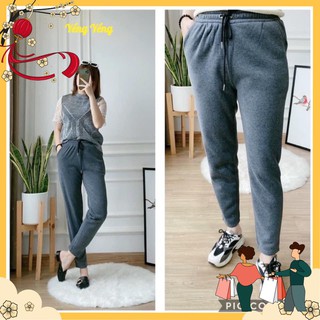 QNU15 - QUẦN BAGGY NỈ BÔNG NỮ TRƠN