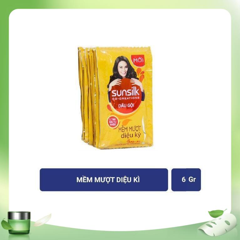 Combo 6 Dây Dầu Gội SUNSILK Dây 6g x 12 Gói